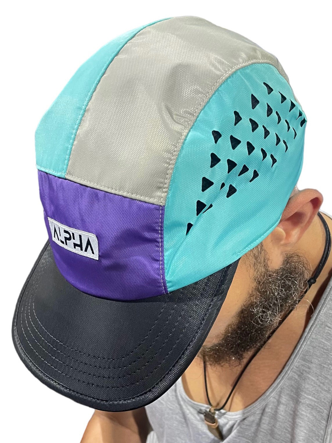 5 Panel Hat (Purple)